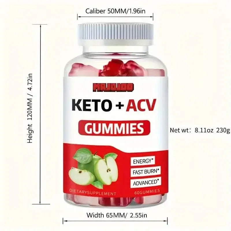 KETO +ACV Gummies Apple Cider Vinegar & B12 - A-1 Thread Vault