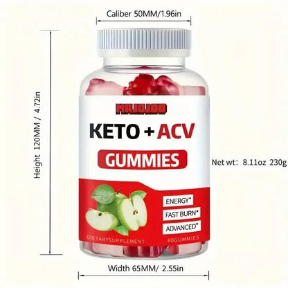 KETO +ACV Gummies Apple Cider Vinegar & B12 - A-1 Thread Vault