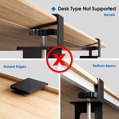 Keyboard Mouse Tray Under Desk Retractable Slide Out Drawer with C Clamp - A-1 Thread Vault
