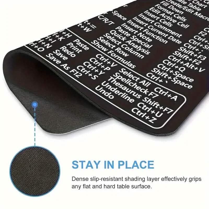 Keyboard Shortcuts Mouse Pad for Microsoft Word and Excel (PC Windows) - A-1 Thread Vault