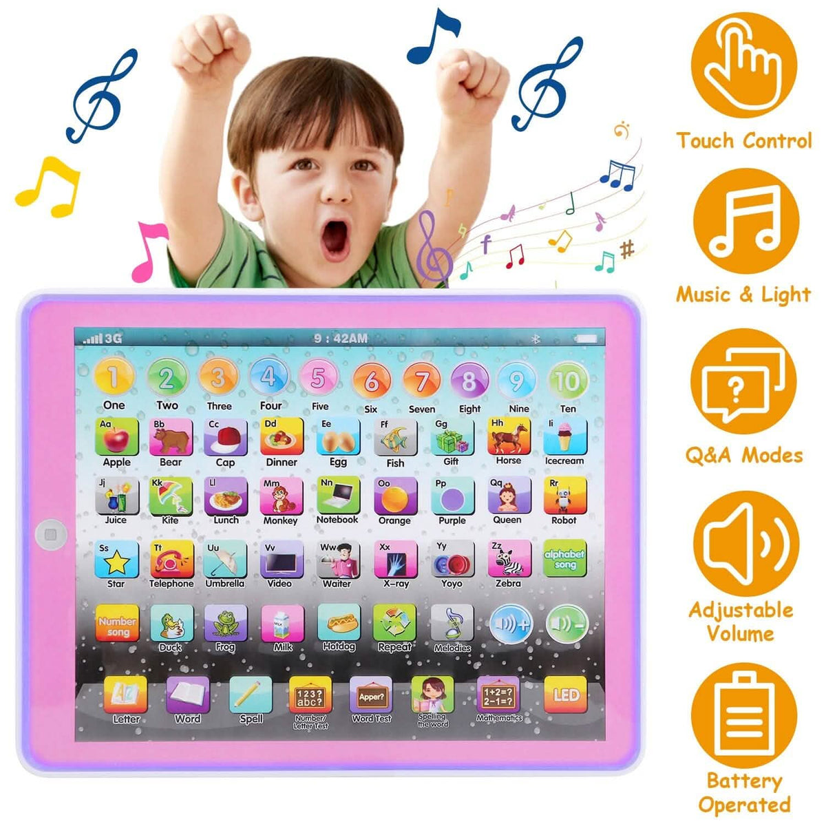 Kid Baby Toddler Educational Tablet Toy - A-1 Thread Vault