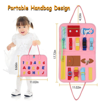Kids Busy Board Sensory Activity Board Preschool Learning Toys - A-1 Thread Vault