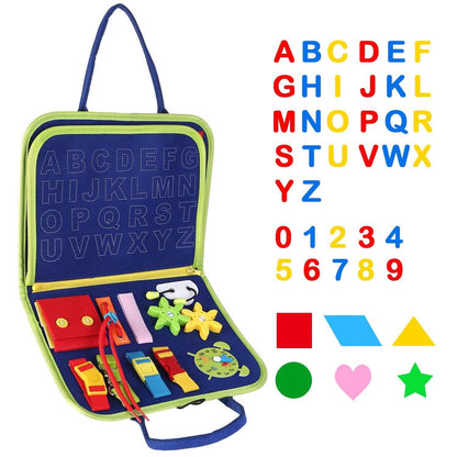 Kids Busy Board Sensory Activity Board Preschool Learning Toys - A-1 Thread Vault