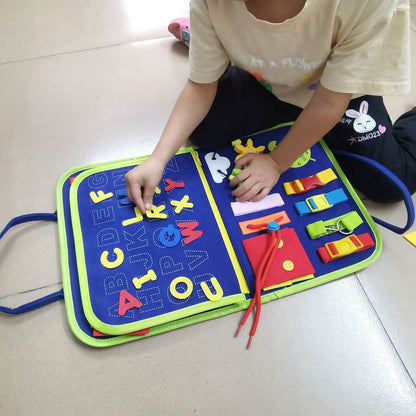 Kids Busy Board Sensory Activity Board Preschool Learning Toys - A-1 Thread Vault