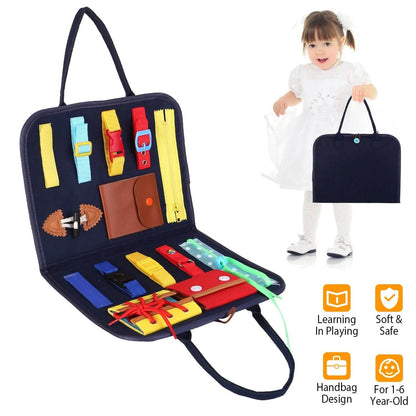 Kids Busy Board Sensory Activity Board Preschool Learning Toys - A-1 Thread Vault