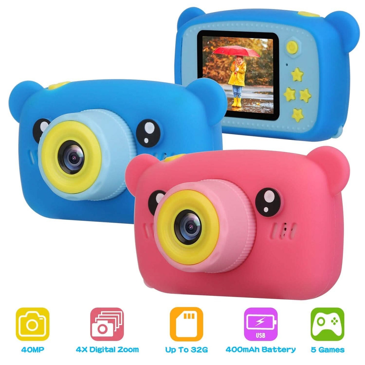 Kids Digital Camera with 2" Screen 4x Digital Zoom - A-1 Thread Vault