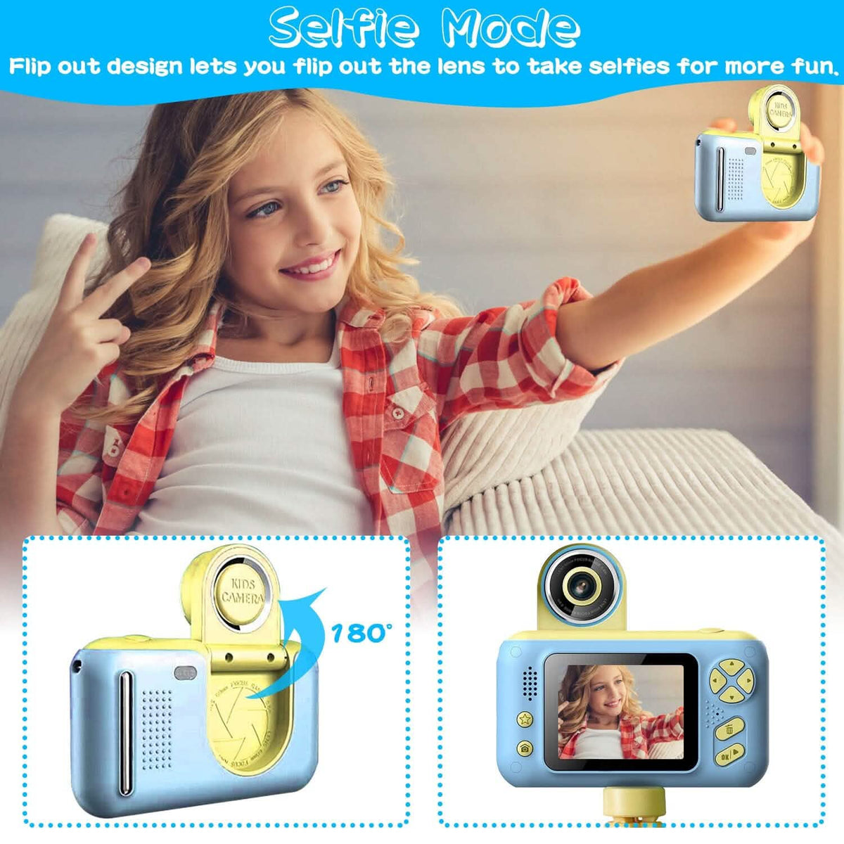 Kids Digital Camera with Flip Lens - A-1 Thread Vault