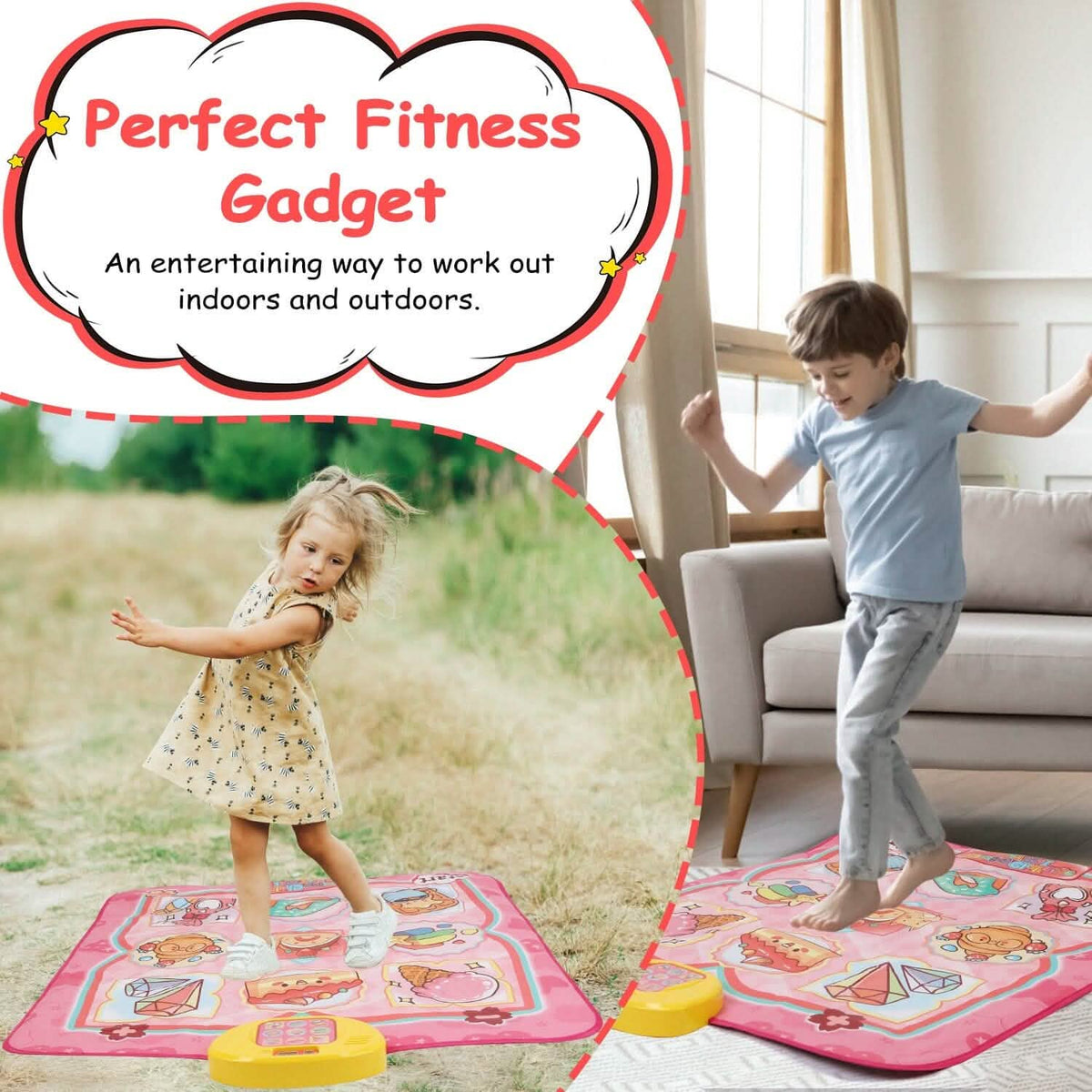 Kids Electronic Music Dance Pad with 6 Modes - A-1 Thread Vault