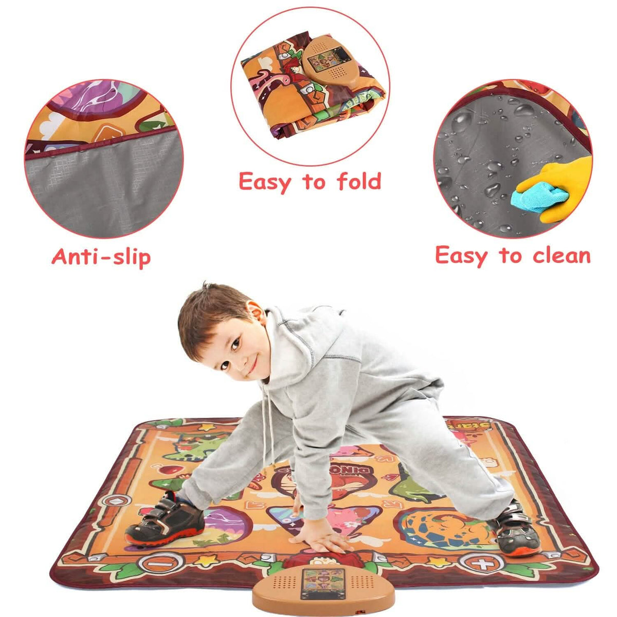 Kids Electronic Music Dance Pad with 6 Modes - A-1 Thread Vault