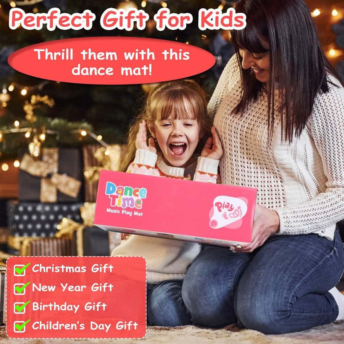 Kids Electronic Music Dance Pad with 6 Modes - A-1 Thread Vault
