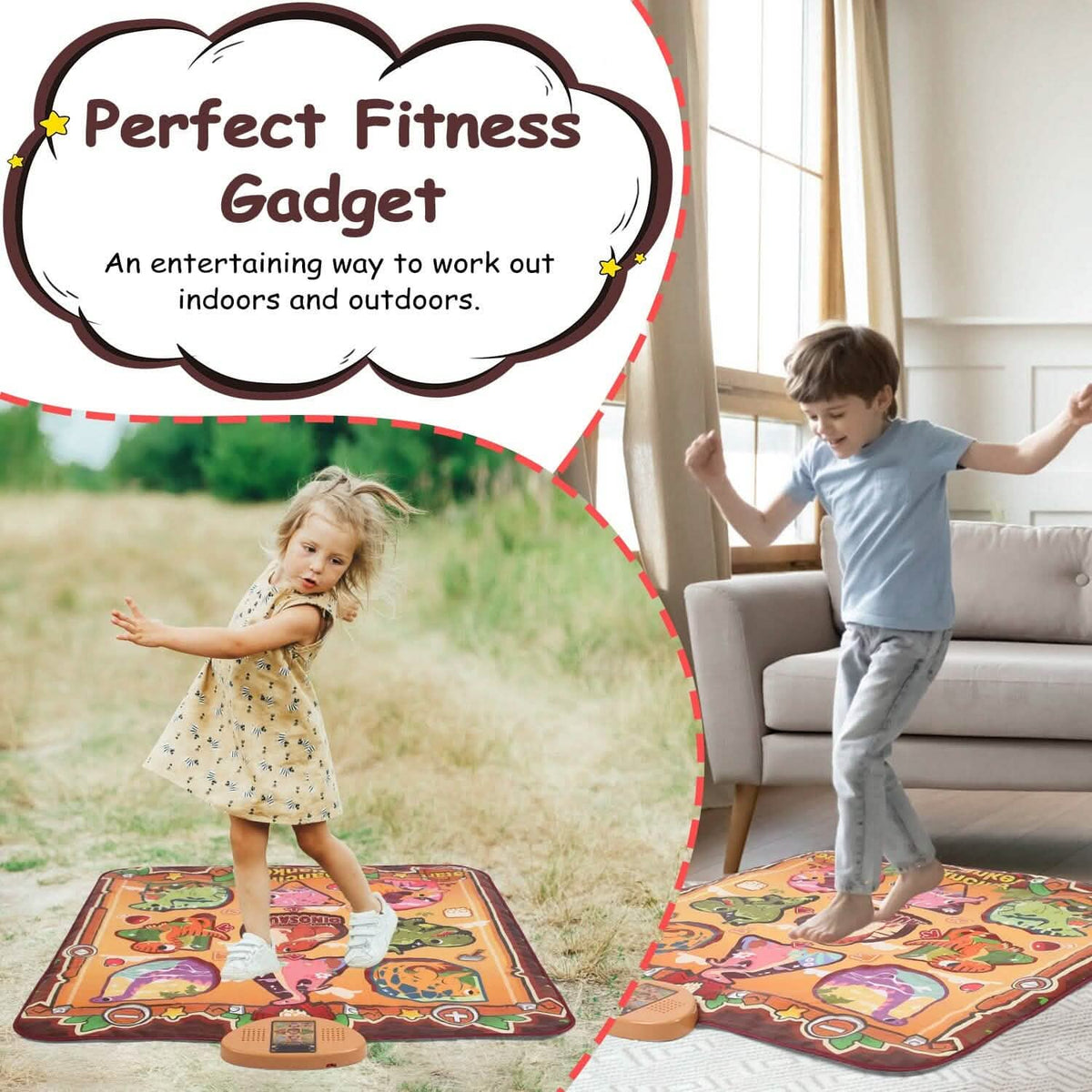 Kids Electronic Music Dance Pad with 6 Modes - A-1 Thread Vault
