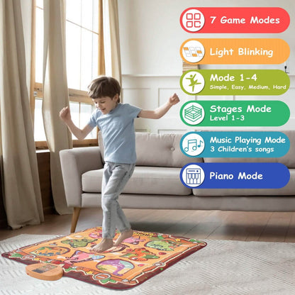 Kids Electronic Music Dance Pad with 6 Modes - A-1 Thread Vault