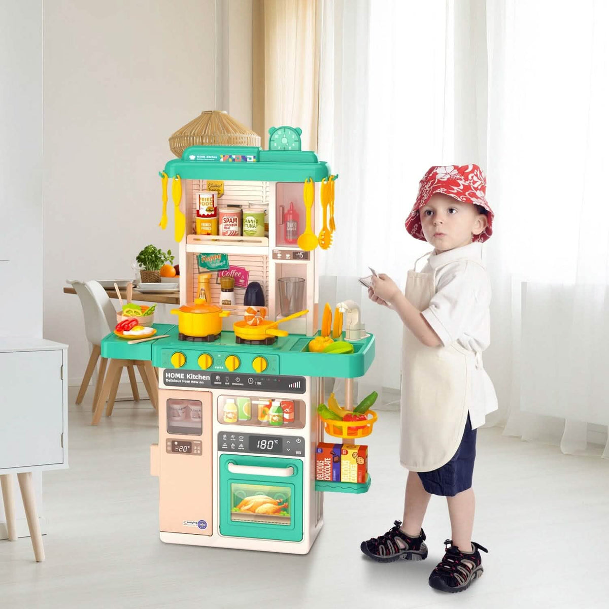 Kids Kitchen Play Set Interactive Pretend Kitchen Toys Cookware - A-1 Thread Vault