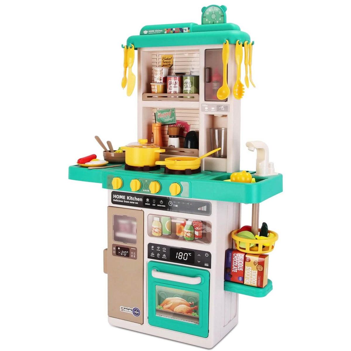 Kids Kitchen Play Set Interactive Pretend Kitchen Toys Cookware - A-1 Thread Vault