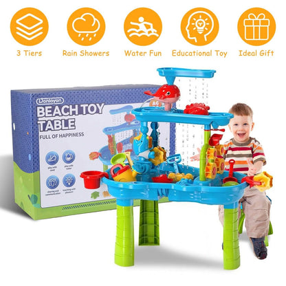 Kids Sand Water Table for 3-6 Years Old Sensory Exercise Friendship Building - A-1 Thread Vault