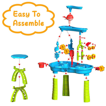 Kids Sand Water Table for 3-6 Years Old Sensory Exercise Friendship Building - A-1 Thread Vault