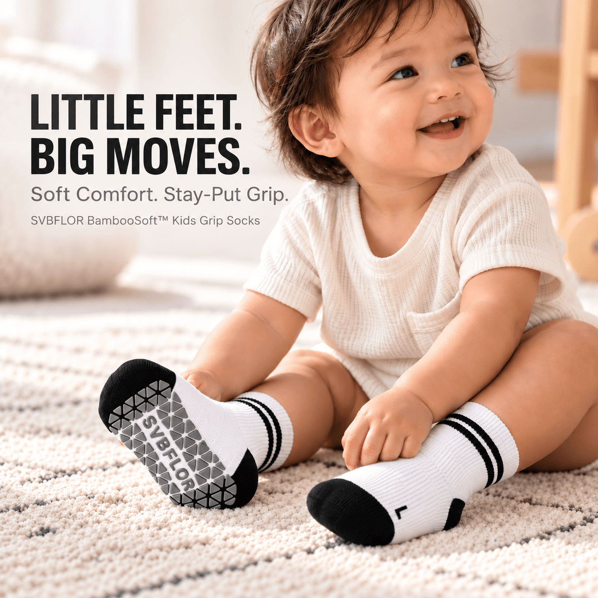 Kids Stay-Up Grip Socks - A-1 Thread Vault
