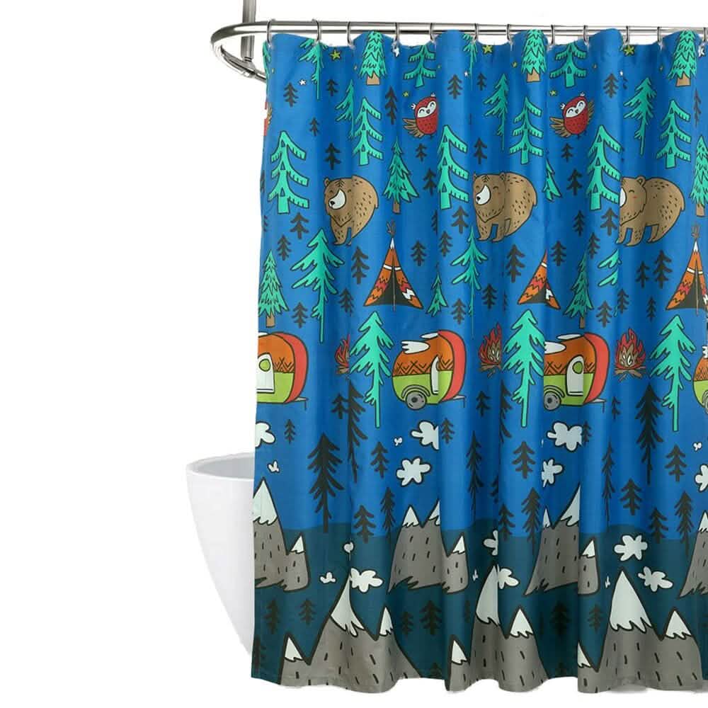 Kidz Mix Camping Explorer Shower Curtain - A-1 Thread Vault