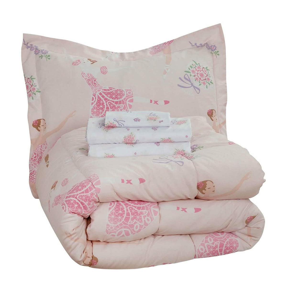 Kidz Mix Dancing Ballerinas Bed in a Bag - A-1 Thread Vault