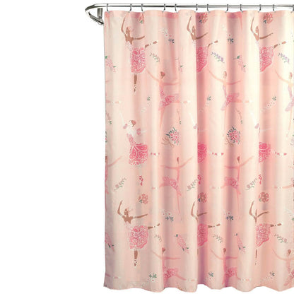 Kidz Mix Dancing Ballerinas Shower Curtain - A-1 Thread Vault