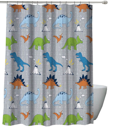 Kidz Mix Dinosaur Walk Shower Curtain - A-1 Thread Vault