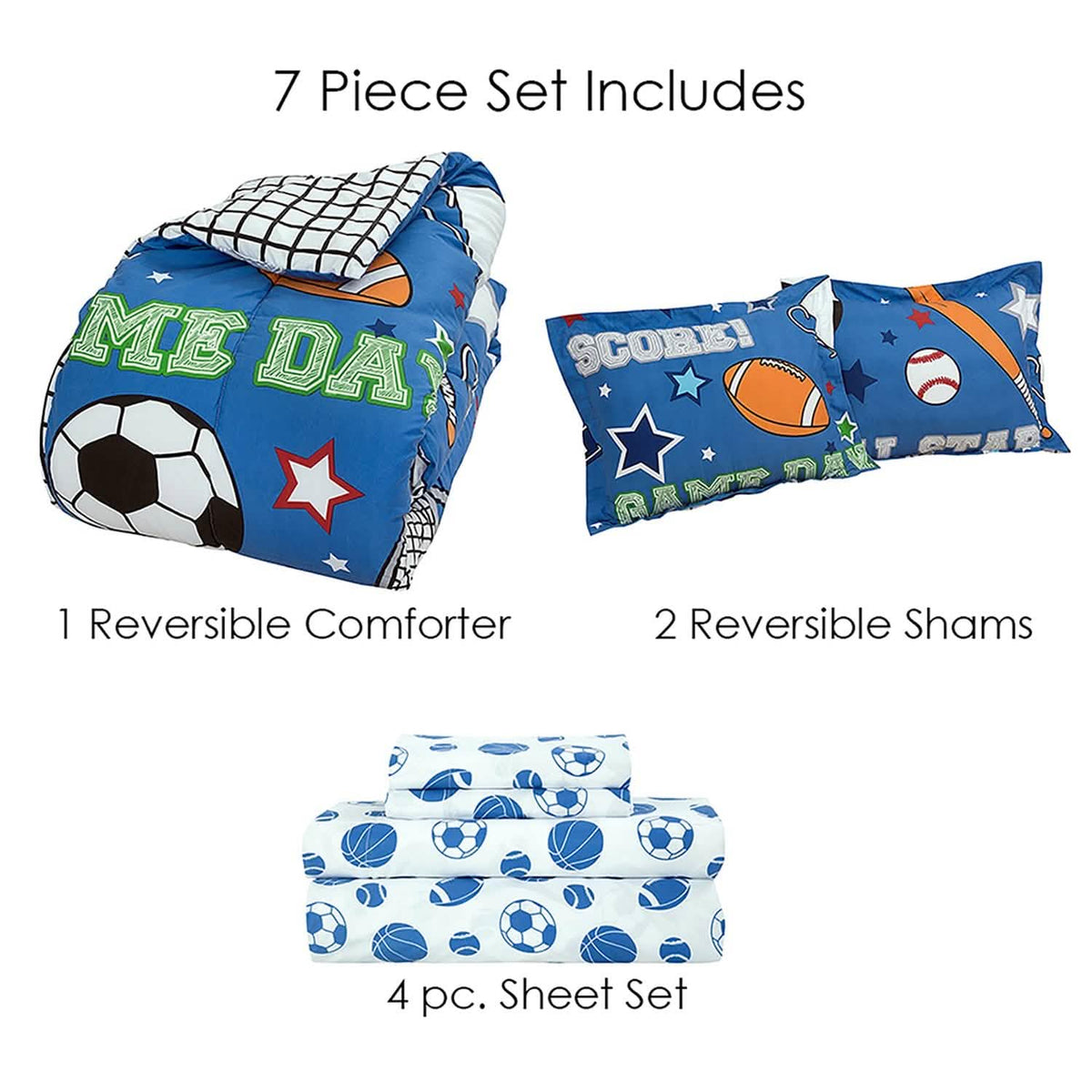 Kidz Mix Game Day Bed in a Bag - A-1 Thread Vault