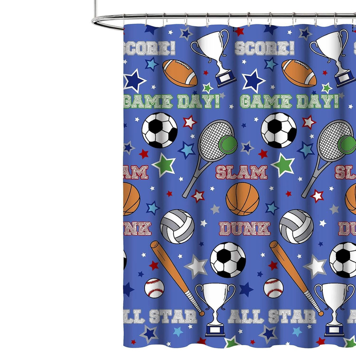 Kidz Mix Game Day Shower Curtain - A-1 Thread Vault
