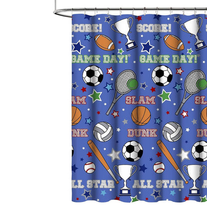 Kidz Mix Game Day Shower Curtain - A-1 Thread Vault