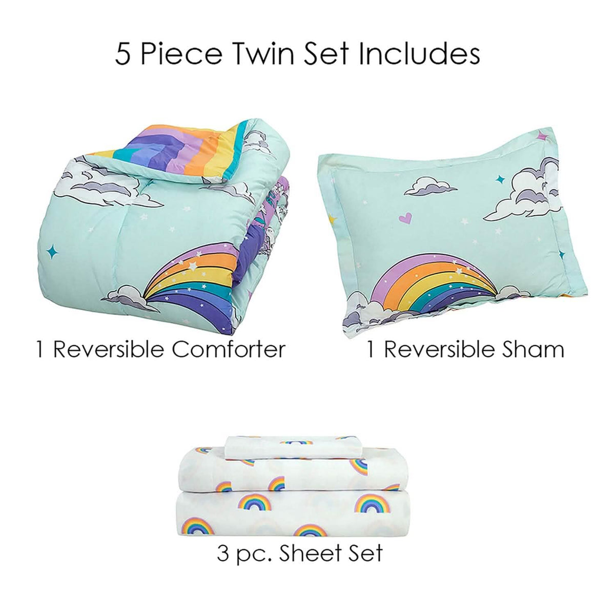 Kidz Mix Magical Unicorn Bed in a Bag - A-1 Thread Vault