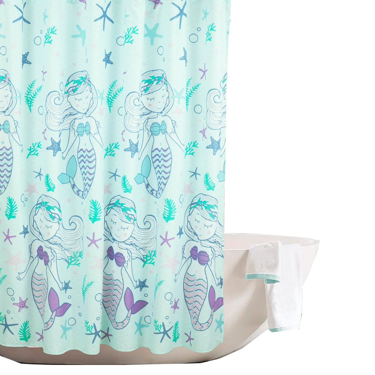 Kidz Mix Mystical Mermaid Shower Curtain - A-1 Thread Vault