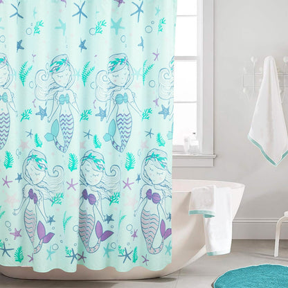 Kidz Mix Mystical Mermaid Shower Curtain - A-1 Thread Vault