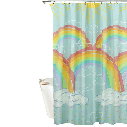 Kidz Mix Rainbow Clouds Shower Curtain - A-1 Thread Vault
