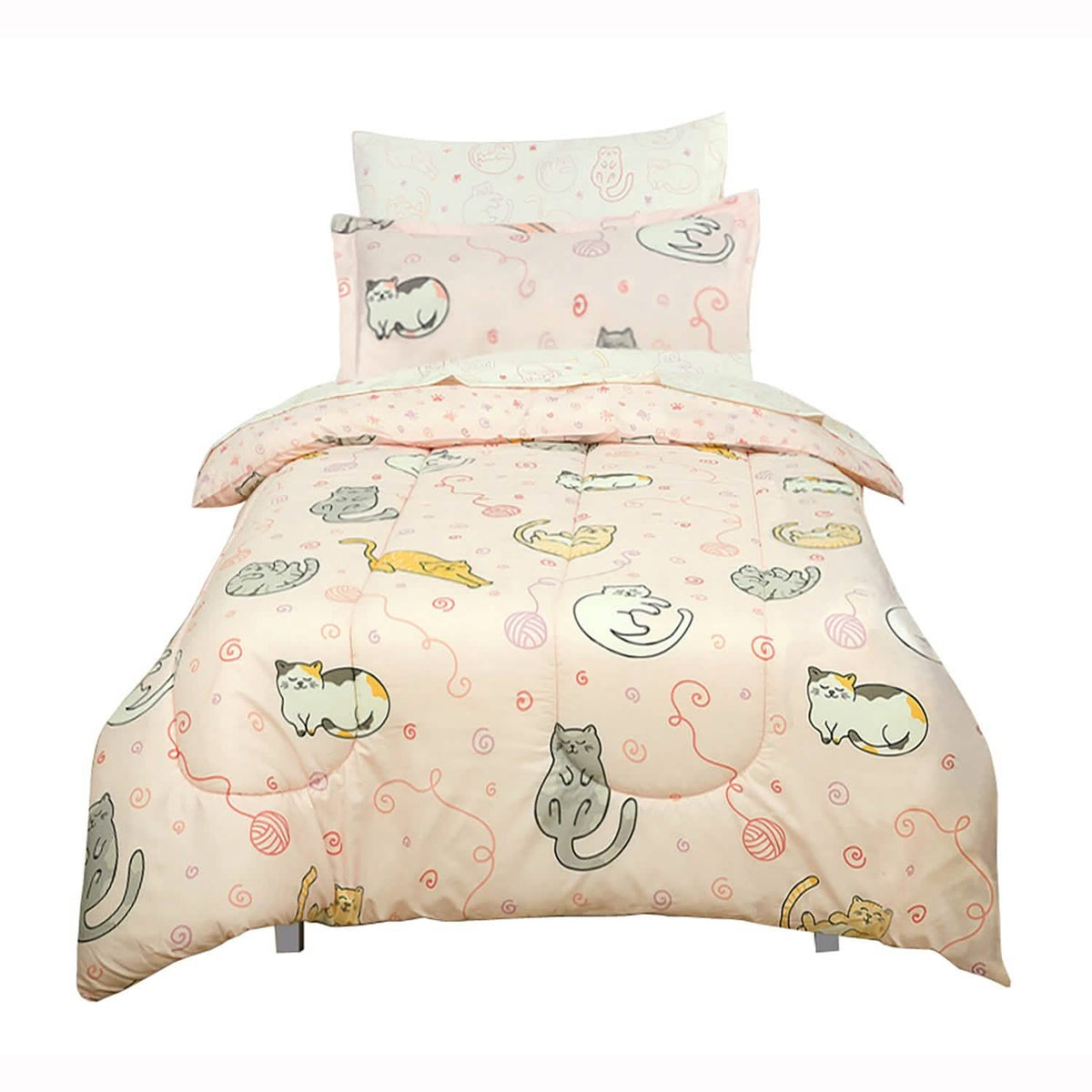 Kidz Mix Sleepy Cats Bed in a Bag - A-1 Thread Vault