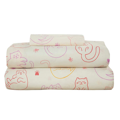 Kidz Mix Sleepy Cats Bed in a Bag - A-1 Thread Vault