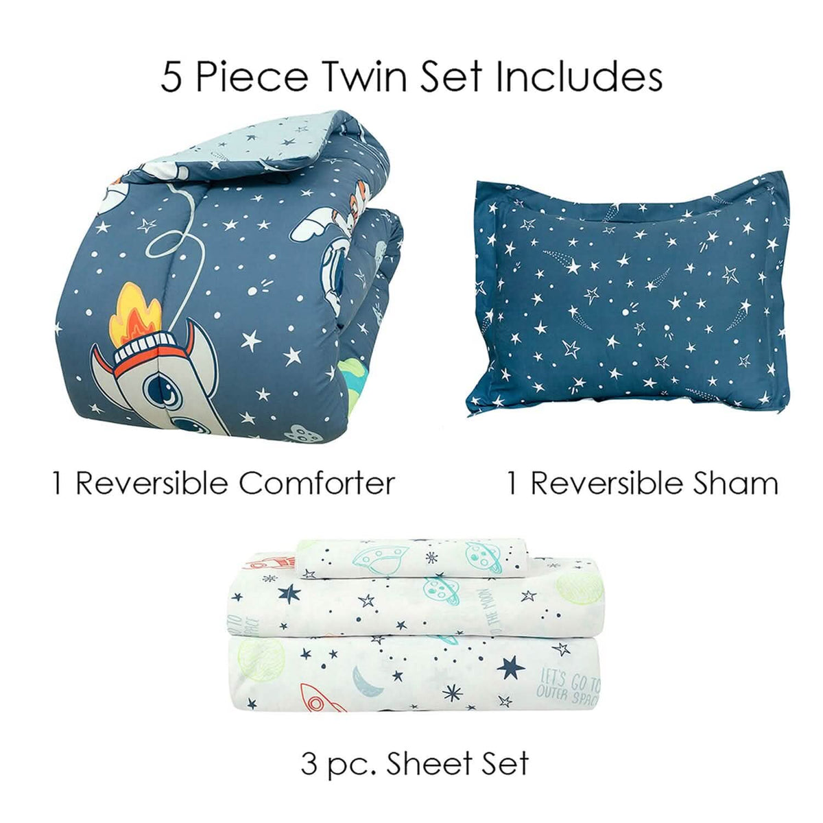 Kidz Mix Space Explorer Bed in a Bag - A-1 Thread Vault
