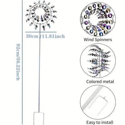 Kinetic Wind Sculptures & Spinners 3D Wind Spinner Wind Powered Wind Art - A-1 Thread Vault