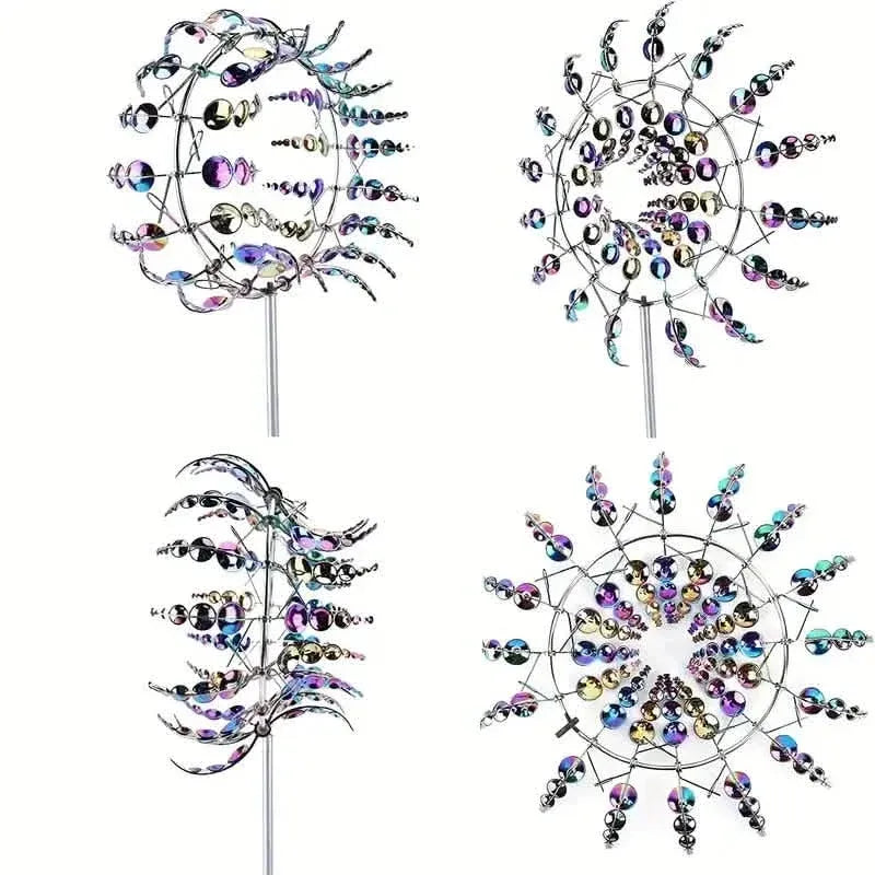 Kinetic Wind Sculptures & Spinners 3D Wind Spinner Wind Powered Wind Art - A-1 Thread Vault