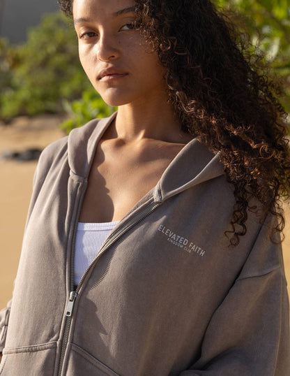 Kingdom Club Brown Full-Zip Hoodie - A-1 Thread Vault