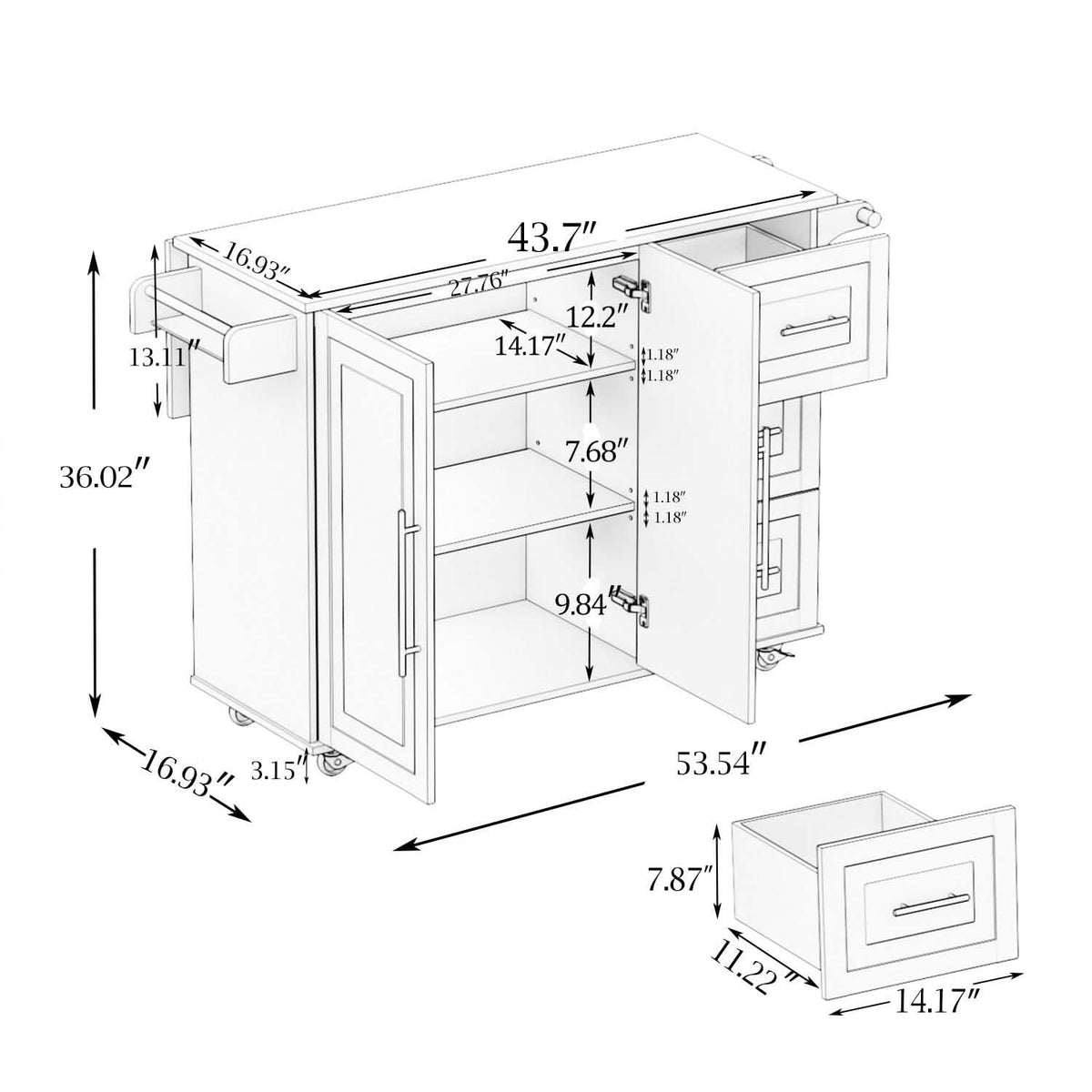 Kitchen Carts on Wheels - A-1 Thread Vault