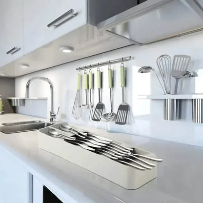 Kitchen Tableware Drawer Spoon Storage Box - A-1 Thread Vault
