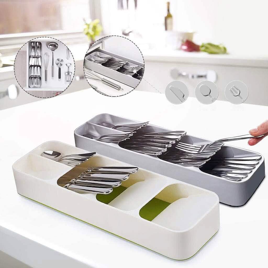 Kitchen Tableware Drawer Spoon Storage Box - A-1 Thread Vault