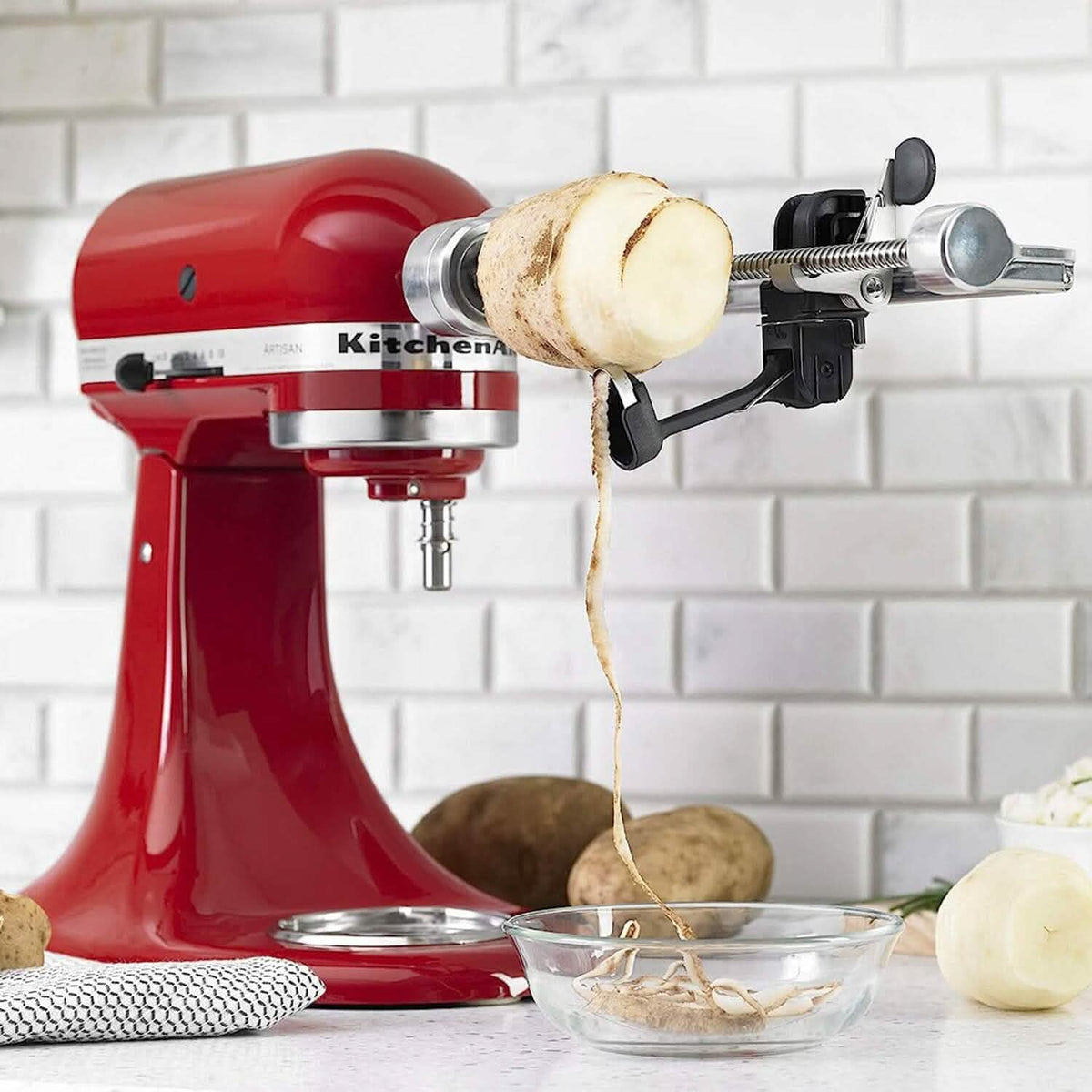 KitchenAid 7 Blade Spiralizer Plus with Peel, Core and Slice - A-1 Thread Vault