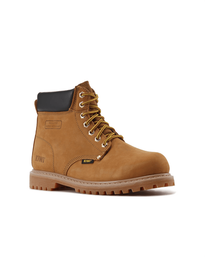 Kiwi Premium Wheat Nubuck 6" Water Resistant Work Boots [61100]