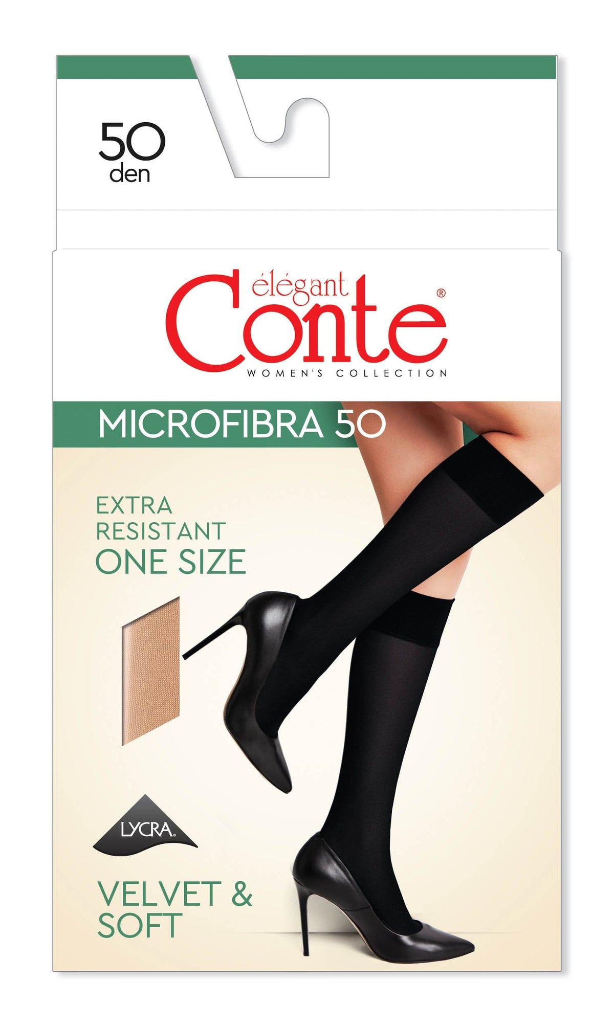 Knee Highs Conte Microfibra 50 Den (1 pair) - A-1 Thread Vault