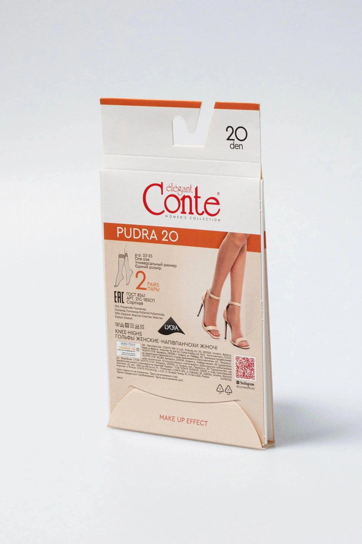 Knee Highs Conte Pudra 20 Den (2 pairs) - A-1 Thread Vault
