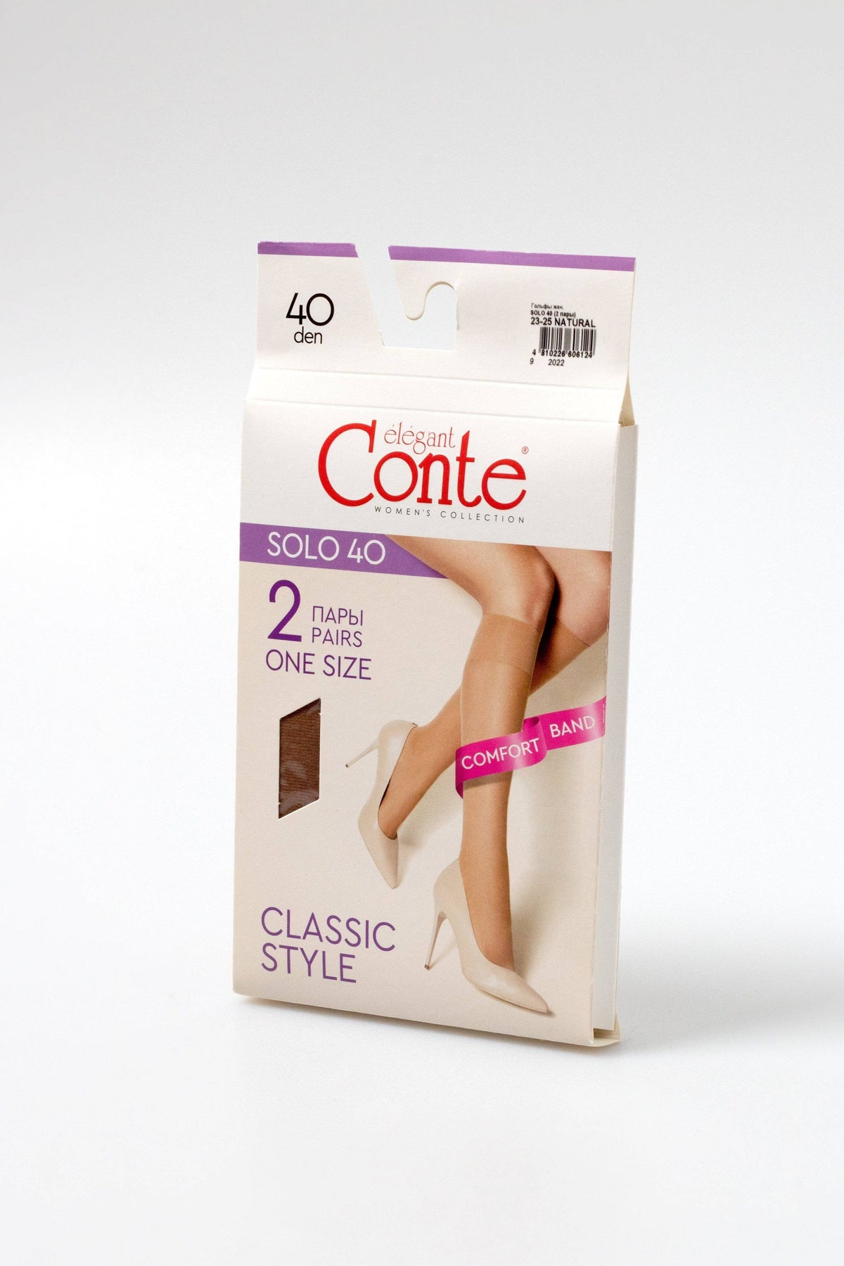 Knee Highs Conte Solo 40 Den (2 pairs) - A-1 Thread Vault