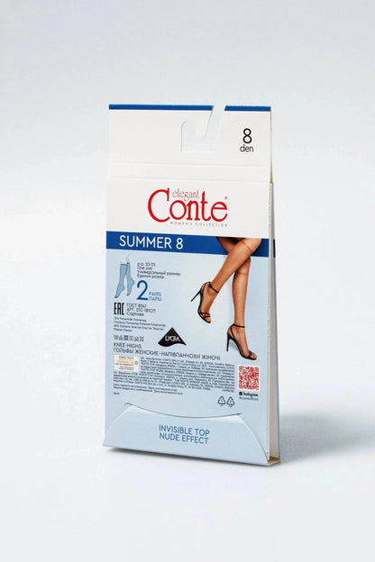 Knee Highs Conte Summer 8 Den (2 pairs) - A-1 Thread Vault
