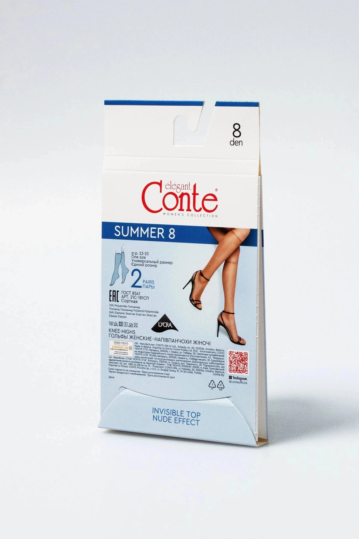 Knee Highs Conte Summer 8 Den (2 pairs) - A-1 Thread Vault