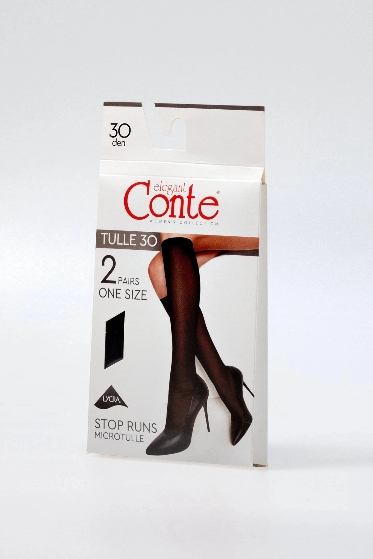 Knee Highs Conte Tulle 30 Den (2 pairs) - A-1 Thread Vault