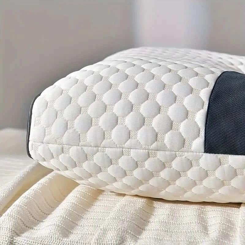 Knitted Antibacterial Cotton Massage Neck Pillow with Removable Cover - A-1 Thread Vault